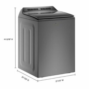 Whirlpool - 4.8 Cu. Ft. High Efficiency Top Load Washer with Pretreat Station - Chrome Shadow