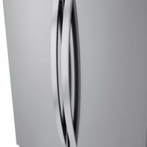 LG - 22.7 Cu. Ft. 4-Door French Door Counter-Depth Refrigerator with Double Freezer - Stainless Steel