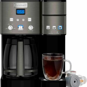 Cuisinart - Coffee Center 12-Cup Coffee Maker and Single Serve Brewer - Black Stainless Steel