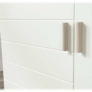 Sauder - Anda Norr Modular Credenza for Most Flat-Panel TVs Up to 60" - White With Sky Oak Accents