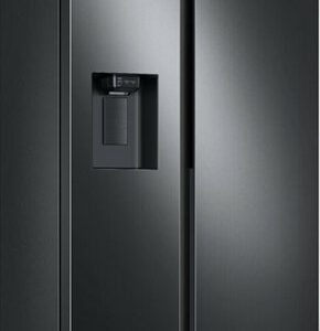 Samsung - 27.4 cu. ft. Side-by-Side Refrigerator with Large Capacity - Black Stainless Steel