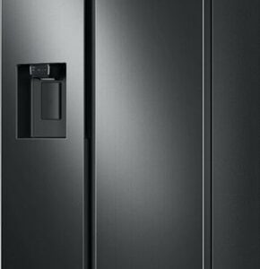 Samsung - 27.4 cu. ft. Side-by-Side Refrigerator with Large Capacity - Black Stainless Steel