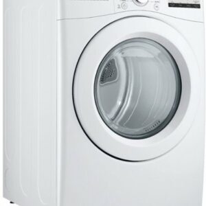 LG - 7.4 Cu. Ft. Stackable Electric Dryer with FlowSense - White