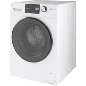 GE - 2.4 Cu. Ft. Front Load Washer and Electric Dryer Combo with Steam - White