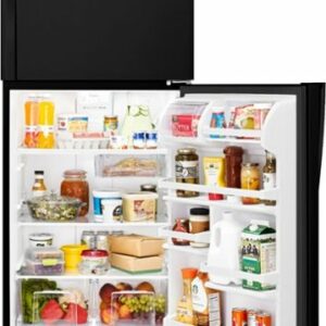 Whirlpool - 18.3 Cu. Ft. Top-Freezer Refrigerator - Black