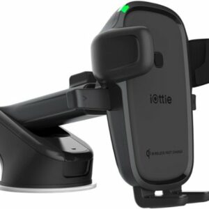 iOttie - Easy One Touch 2 Wireless Fast Charge Universal Dash/Windshield Mount for Mobile Phones - Black