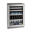 U-Line - 5 Class 14-Bottle Dual Zone Wine Cooler - Stainless Steel