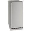 U-Line 90-lb Outdoor Nugget Ice Machine with Reversible Hinge in Solid Stainless - Stainless Steel