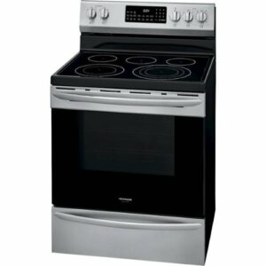 Frigidaire - Gallery 5.7 Cu. Ft. Freestanding Electric Air Fry Range with Self and Steam Clean - Stainless Steel