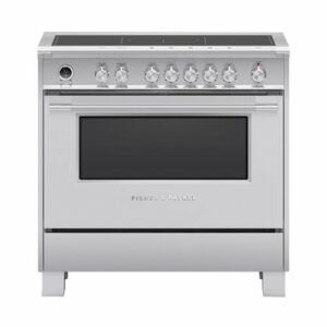 Fisher & Paykel - Classic Series 4.9 Cu. Ft. Freestanding Electric Induction Convection Range with Self-Cleaning - Stainless Steel