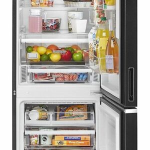 Whirlpool - 12.7 Cu. Ft. Bottom-Freezer Counter-Depth Refrigerator - Black