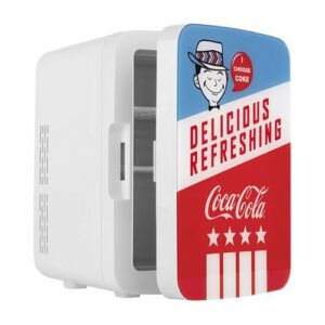 Cooluli - Coca-Cola Americana 0.4 Cu. Ft. Mini Fridge - Red