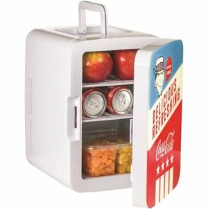 Cooluli - Coca-Cola Americana 0.4 Cu. Ft. Mini Fridge - Red