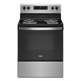 Whirlpool - 4.8 Cu. Ft. Freestanding Electric Range with Keep Warm Setting - Stainless Steel