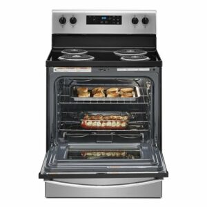 Whirlpool - 4.8 Cu. Ft. Freestanding Electric Range with Keep Warm Setting - Stainless Steel