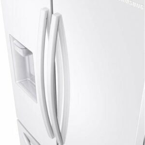 Samsung - 27 cu. ft. Large Capacity 3-Door French Door Refrigerator with External Water & Ice Dispenser - White