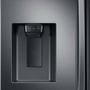 Samsung - 26.5 cu. ft. 3-Door French Door Smart Refrigerator with Family Hub - Black Stainless Steel