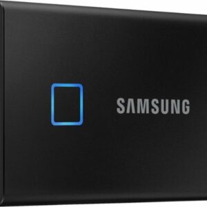 Samsung - Refurbished T7 Touch 2TB External USB 3.2 Gen 2 Portable SSD with Hardware Encryption - Black