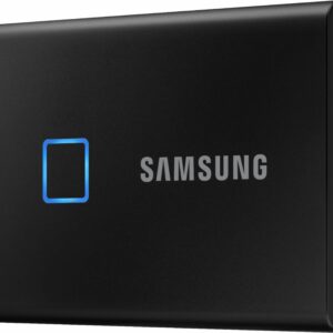 Samsung - Refurbished T7 Touch 2TB External USB 3.2 Gen 2 Portable SSD with Hardware Encryption - Black