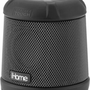 iHome - PlayTough - Bluetooth Rechargeable Waterproof Speaker with 18-Hour Mega Battery - Black