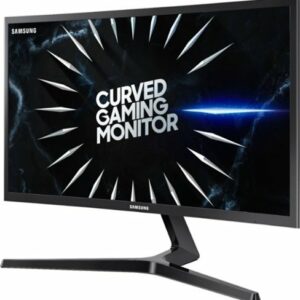 Samsung - Geek Squad Certified Refurbished 24" LED Curved FHD FreeSync Monitor - Black