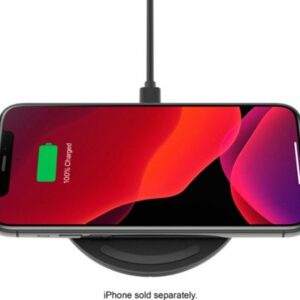 Belkin - Quick Charge Wireless Charging Pad - 10W Qi-Certified Charger Pad for iPhone, Samsung Galaxy, Apple Airpods Pro & More - Black