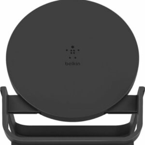 Belkin - 10W Qi-Certified Wireless Charger Stand - Fast Charging for iPhone, Samsung Galaxy - Includes AC Adapter - Black