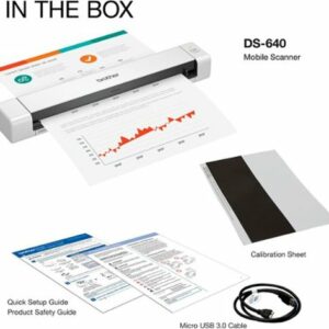 Brother - DS-640 Compact Mobile Document Scanner - White