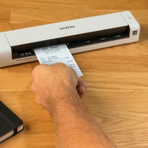 Brother - DS-740D Duplex Compact Mobile Document Scanner - White