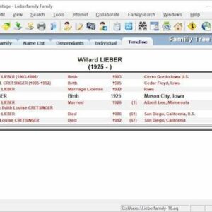 Individual Software - Family Tree Heritage Gold 16 - Windows [Digital]