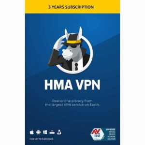 AVG - HMA VPN (5 Devices) (3-Year Subscription) - Windows, Mac OS [Digital]