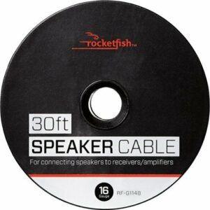 Rocketfish™ - 30' 16 Gauge Pure Copper Speaker Wire - Clear