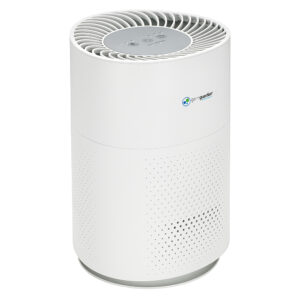 GermGuardian - 13.5-inch Air Purifier with 360-Degree True HEPA Pure Filter and Timer for 105 Sq. Ft. Rooms - White