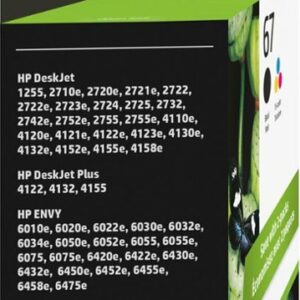 HP - 67 2-Pack Standard Capacity Ink Cartridges - Black & Tri-Color