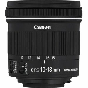 Canon - EF-S10-18mm F4.5-5.6 IS STM Ultra-Wide Zoom Lens for EOS DSLR Cameras - Black