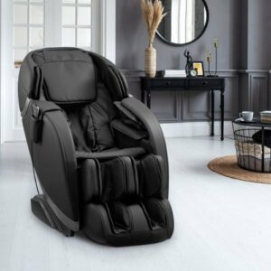 Insignia™ - 2D Zero Gravity Full Body Massage Chair - Black with silver trim