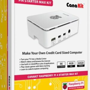 CanaKit - Raspberry Pi 4 Starter MAX Kit 4GB RAM - White