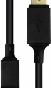 Rocketfish™ - Extra Long 9' Play + Charge Cable For PlayStation 4 - Black