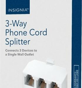 Insignia™ - Phone Splitter - White