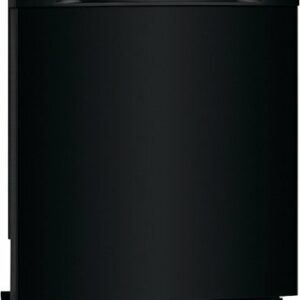 Frigidaire - 24" Compact Front Control Built-In Dishwasher with Stainless Steel Tub, 52 dBA - Black