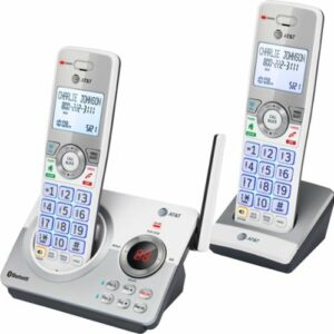 AT&T - 2 Handset Connect to Cell Answering System with Unsurpassed Range - White