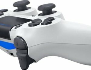 Geek Squad Certified Refurbished DualShock 4 Wireless Controller for Sony PlayStation 4 - Glacier White