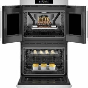 Monogram - Statement Collection 30" Built-In Double Electric Convection Wall Oven - Stainless Steel