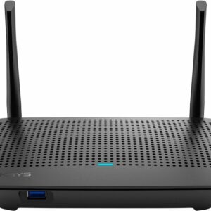 Linksys - MAX-STREAM AC1300 Dual-Band Mesh Wi-Fi 5 Router - Black