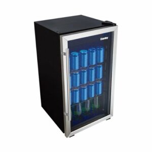 Danby - 117-Can Beverage Cooler - Stainless Steel