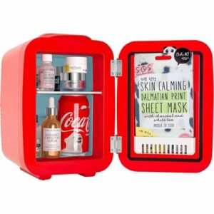 Cooluli - Coca-Cola Vintage Chic 0.1 Cu. Ft. Mini Fridge - Red