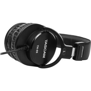 TASCAM - TH-05 Wired Over-the-Ear Headphones - Black