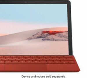 Microsoft - Surface Go Signature Type Cover for Surface Go, Go 2, and Go 3 - Poppy Red Alcantara Material