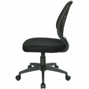 Office Star Products - Ventilated 5-Pointed Star Mesh Fabric Task Chair - Black