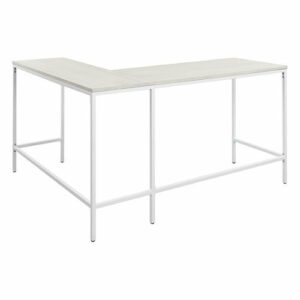 OSP Home Furnishings - Contempo L-Shaped Table - White Oak